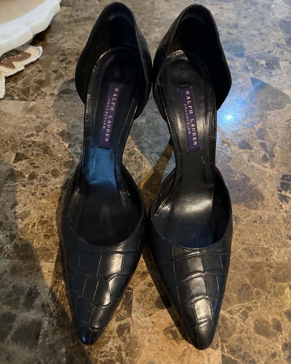 Ralph Lauren Purple Label black heels
